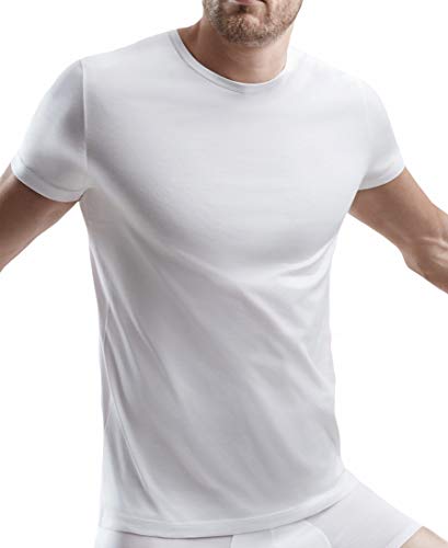 T-shirt col rond homme PEROFIL en coton extensible de qualité premium