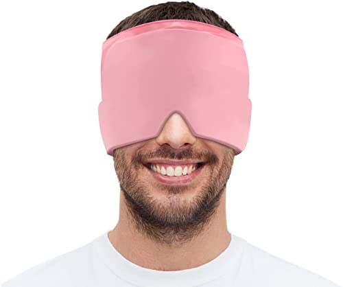 YONII Chapéu Para Dor De Cabeça, Envoltório De Cabeça Com Gelo Para Alívio Da Enxaqueca, Touca De Te