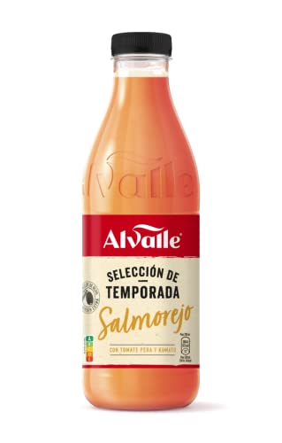 Alvalle Salmorejo selección de temporada con Tomate Pera y Kumato, con aceite de oliva virgen extra, Botella 900 ml