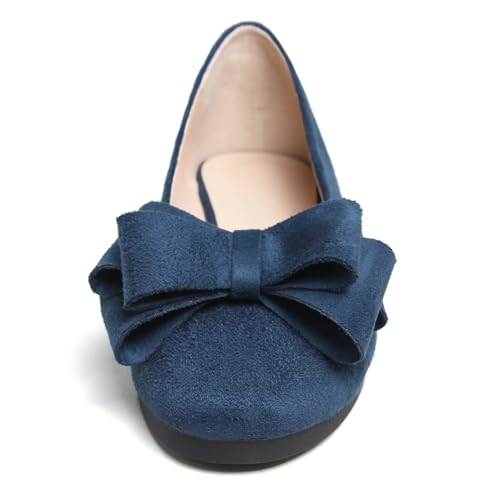 Image of TN TANGNEST Women Fashion Bowknot Flats Comfort Pointed Toe Dress Shoes