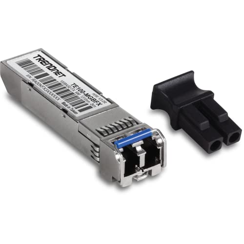 Image of TRENDnet SFP to RJ45 100Base-FX Multi-Mode LC Module, TE100-MGBFX, Compatible with Mini-GBIC, Supports 1310 nm, Up to 155 Mbps, Hot-Pluggable, Up to 2 Km (1.2 Miles), Lifetime Protection