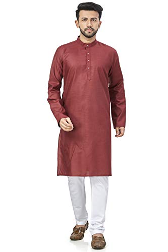 Image of BE ACTIVE Linen Blend Solid Pattern Trendy Comfortable Stylish Full Sleeve Kurta Men's Ethnic Wear