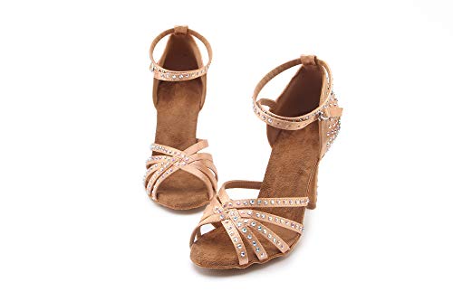 Women's Rhinestone Ballroom Dance Shoes Latin Performance Wedding Shoes For 1920s Party Shoes4
