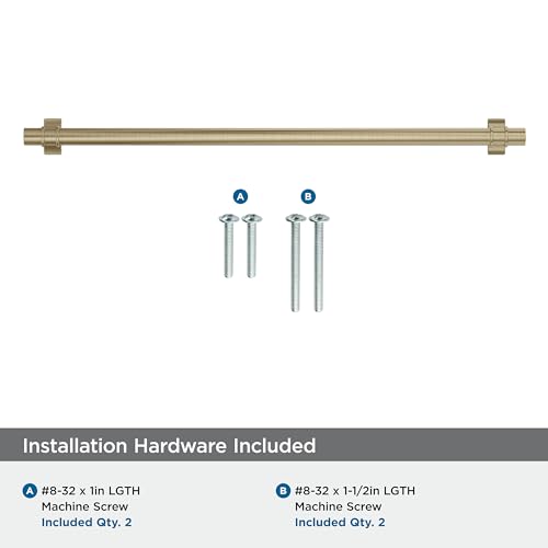 Image of Amerock Davenport 12-5 /8 inch (320mm) Center-to-Center Golden Champagne Cabinet Pull, BP36698BBZ