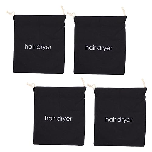 SKISUNO 4 piezas Bolsa de Almacenamiento con Cordón para Secador de Pelo Unidades Bolsa de Resistente y Portátil para Viaje Organizador para Secador Multifuncional y Duradera