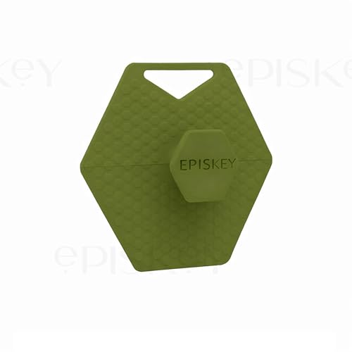 Image of Episkey Body Scrubber - Exfoliates & Deep Cleans - Silicone Shower & Bathroom Accessory with Bespoke Bristles and Ergonomic Handles (Army Green)