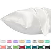 Federe In Raso Lirex 50x80cm - Set Di 2, Antirughe E Protezione Capelli, Chiusura Zip - Foto 3