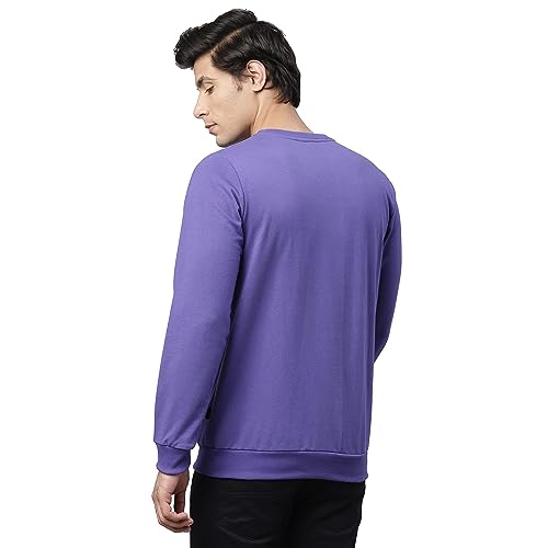 Image of Rigo Fleece Printed Round Neck Sweatshirt for Men | Full Sleeves Sweatshirt for Men | Casual Wear & Stylish Sweatshirts for Men
