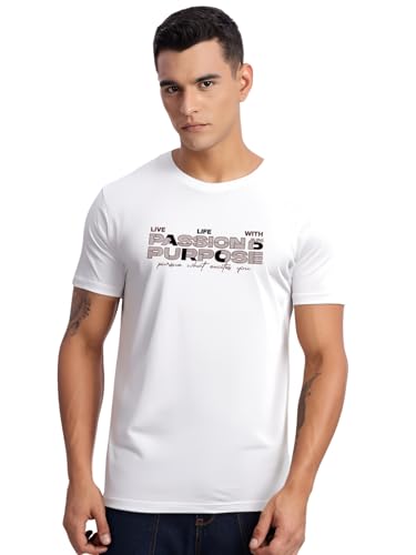 T-shirt pour homme en coton lycra premium de coupe droite ADRO
