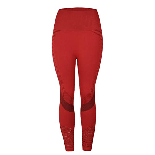 Pantalon de yoga extensible à taille haute : ne glisse pas pendant les flexions