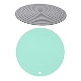 DIYEAH 2 Stück Teiliges Silikon Haustier-futtermatte rutschfeste Hitzebeständige Napfunterlage...