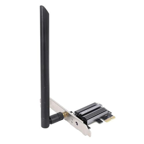 VBESTLIFE Tarjeta WiFi 6E PCIe para PC de Escritorio, 4174 Mbps, Banda Triple, Adaptador Bluetooth 5.2, para Windows 10, 11 y Linux, Antena 8DB miniatura 1