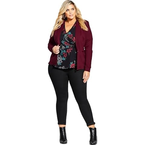 City Chic Women's Plus Size Fitted Jacket Cover