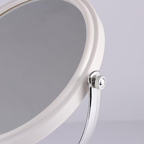 Espejo de Maquillaje Portátil Doble Cara Baluue Blanco miniatura 4