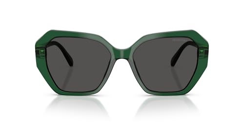 Swarovski SK6017 Sunglasses, Transparent Green/Dark Grey, 56 mm