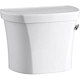 Kohler K-4841-RA-0 Wellworth 1.28 gpf Tank, 14-inch Rough-In, Right-Hand Trip Lever, White