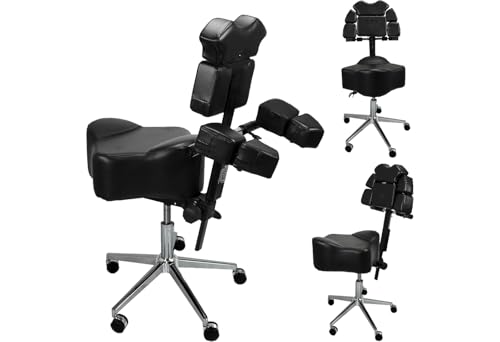 InkBed Patented Ergonomic Artist Chair, Adjustable Height, Memory Foam Seat with Back Support