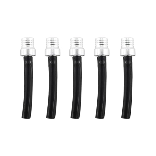 Image of PRO BAT 10 Pack One Way ATV Dirt Bike Fuel Tank Cap Gas Cap Tube Vent Breather for Dirt Bike All Quads Off-road Motorcycle PW50 PW80 TW200 CRF XR CR, Black&Silver