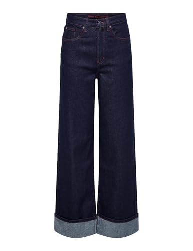 Jean ONLY Onlcarnaby à ourlet replié et coupe évasée rouge