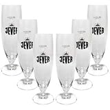  Jever Bierglas Bierpokal Glas Gläser-Set - 6x Pilstulpen 0,3l geeicht