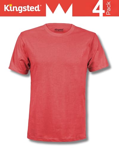 Image of Kingsted T-Shirts for Men Pack - Royally Comfortable - Super Soft Premium Fabric - Well-Crafted Classic Tee