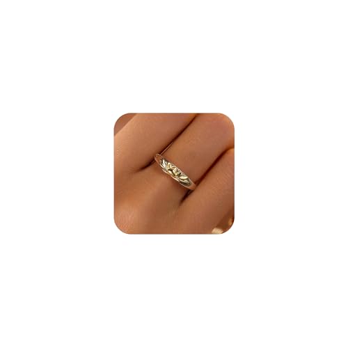 LOVECOM Lotus Promise Ring for Women 925 Sterling Silver Adjustable Lotus Flower Floral Ring Gold Plated Open Inspirational Empowering Statement Ring Birthday Jewelry Gifts for Her Mom Wife