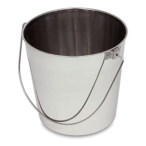 Stainless Steel Pail, with Handle- 6 Quart