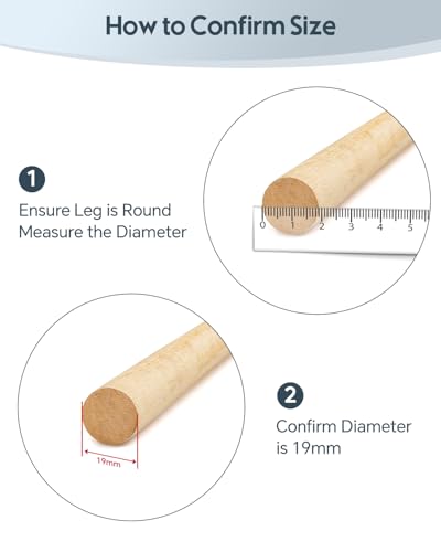 VABNEER Furniture Sliders for Hardwood Floors and Carpets, 16-Pack PTFE Teflon Gliders, Self-Adhesive Round Furniture Moving Pads for Chairs, Tables, Couches & Heavy Appliances (19mm)