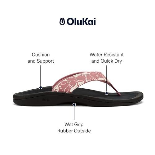 Image of OluKai Ohana Women's Sandals, Water Resistant Flip Flops with Arch Support