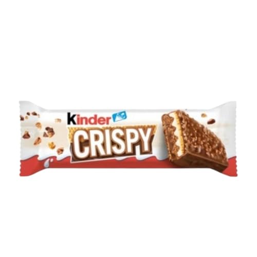 Image of Kinder Crispy Chocolate Bars | Creamy Milk Filling with Crispy Layers | 170g Pack (5 Bars, Imported)