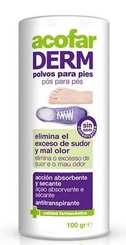 ACOFARDERM POLVOS PIES SUDOR OLOR 100 G