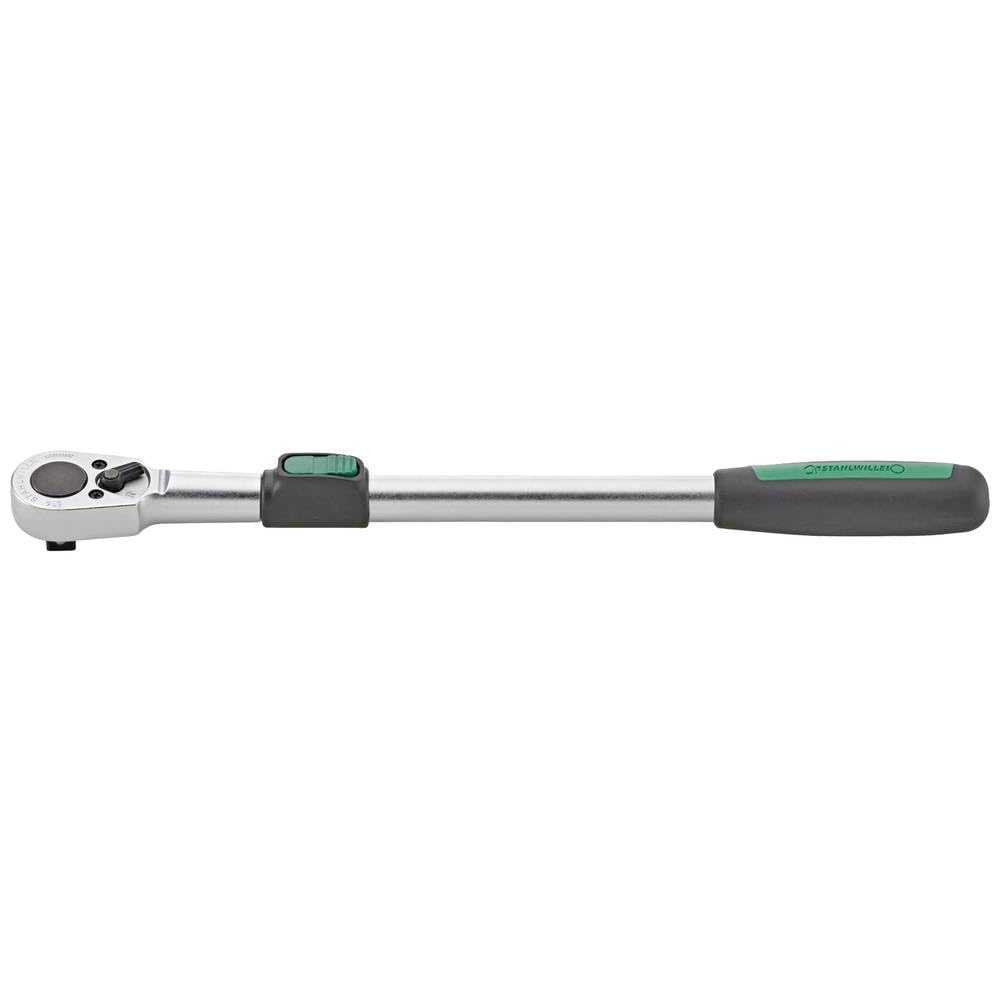 STAHLWILLE Carraca telescópica 516 de 1/2" l de carraca conmutable, extensible 410-630 mm l para altos pares de giro, fabricado en Alemania