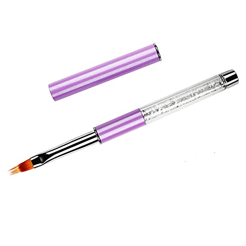 1 Stück UV Gel Nagelbürste Mit Strass Griff Nylon Haar Ombre Pinsel Pro Nagelkunstwerkzeuge 4#
