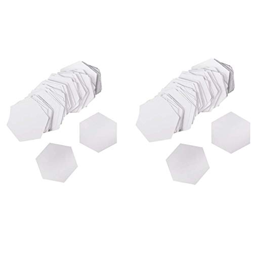 Sechseckige Papierschablonen – DIY Quilting Arts handgefertigt – weiß, 12 mm, 8 mm, praktisch und attraktiv, 200 Stück
