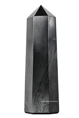 Image of Amazing Gemstone Large Hematite Crystal Towers ~ Natural Healing Crystal Point Obelisk for Reiki Healing and Crystal Grid (5.5 to 6 INCH)