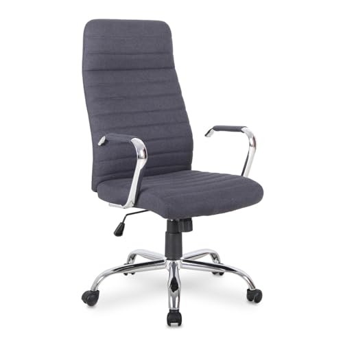 La Mejor Lista de Home Depot Sillas de Oficina - los preferidos. 48 Office Depot | Silla Ejecutiva Ergonómica en Tela Gris | Ajuste de Altura y Reclinable | Reposabrazos Metálicos Acolchados | Base Cromada con Ruedas | Diseño Moderno y...