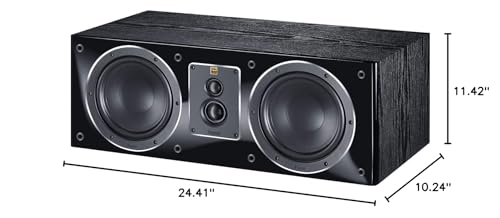 Image of Magnat Signature Center 53 180W 3-Way Bass Reflex Speaker, Black