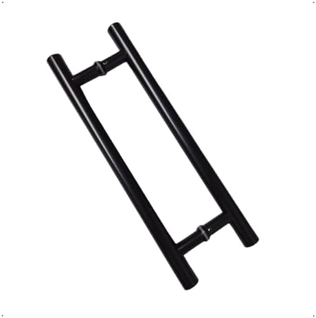 Puxador Preto Alumínio 30cm Para Portas Portão Madeira Vidro