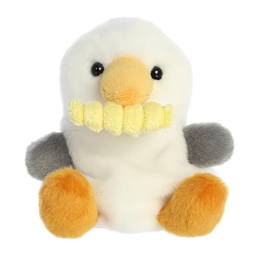 AURORA 33911 Palm Pals Buoy Seagull with Fry 13cm Soft Toy White