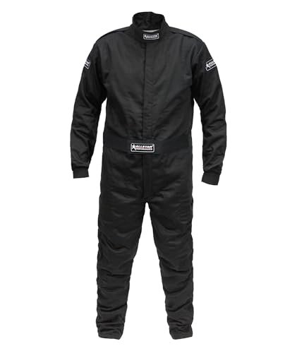 ?Allstar Performance ALL935017 Driving Suit - 1-Piece - SFI 3.2a/5 - Multi Layer - Fire Retardant Fabric/Nomex - Black - 3X-Large - Each
