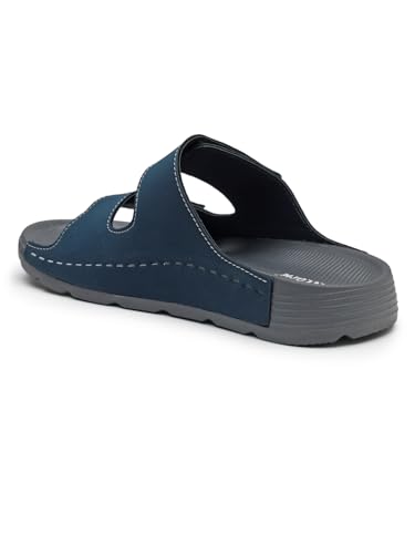Image of URJO PURE Men's Sliders /Slippers Lightweight Super Flexible Arch Support Durable Anti Skid & Stylish Dailywear Sliders /Slippers for Men (URJO by Welcome)