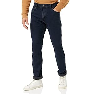 Wrangler Authentic Regular Jeans, Bleu (Blue Black 097), 42W / 34L Homme