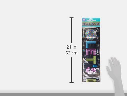 Multicolor Groovy 70's Foil Banner - 25' (Pack Of 1) - Retro Disco Theme Party Decorations