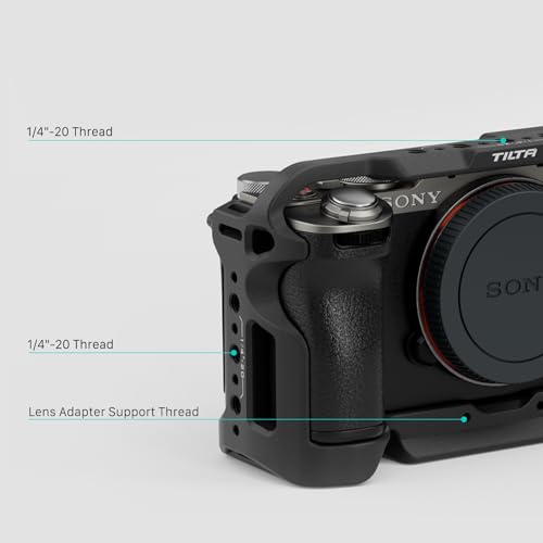 Tilta a7C II/R Cage, Full Camera Cage Compatible with Sony a7C R/II with HDMI Cable Clamp - Black TA-T60-FCC-B - Image 4