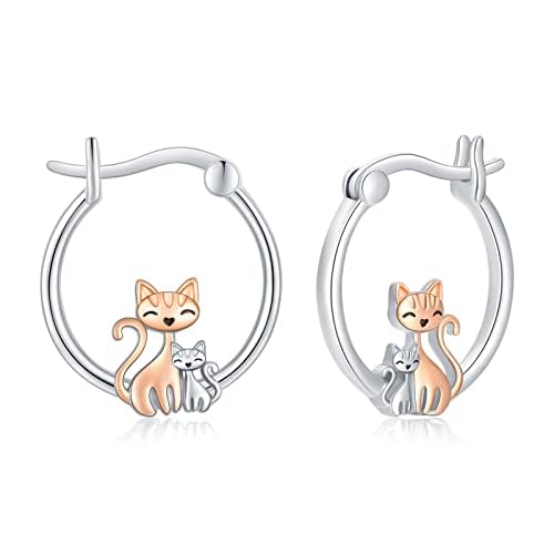 Sloth/Horse/Owl/Cat/Honey/Dragonfly/Shark/Dolphin/Turtle/Elephant/Frog/Sloth/Owl/Koala/Panda/Little Raccoon/Frog Sterling Silver Earrings Cute Animal Ornaments Birthday Christmas Gifts for Women