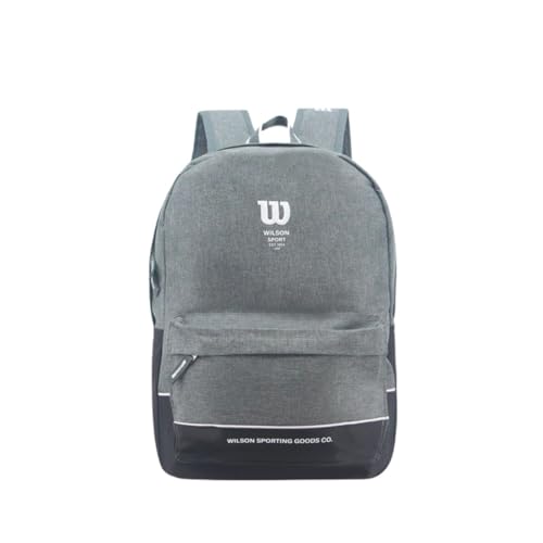 MOCHILA WILSON ESPORTIVA COLLEGE CINZA E PRETA