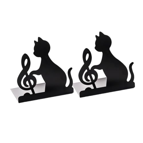 Supports de livres résistants en fer noir de haute qualité pour rangement rigoureux