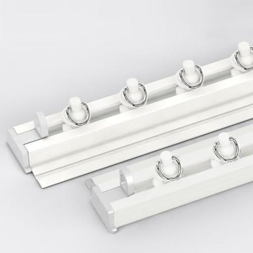 Support de tringle à rideau adhésif facile sans perçage pour plafond et mur – Solution de décoration d'intérieur parfaite pour les traitements de fenêtre, installation élégante et pratique.