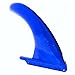 DORSAL Signature Surf SUP Single Center Fin for Longboard Surfboard Blue 8 Inch Polycarbonate