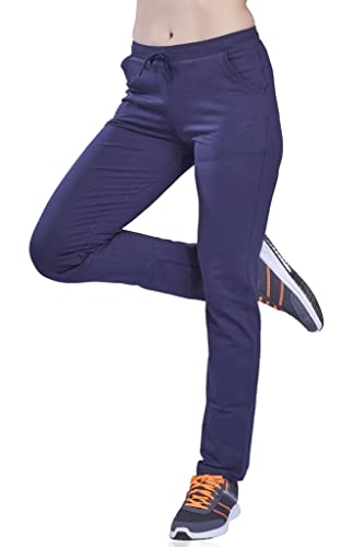 Image of Women's Solid Regular FIT ENRICH Cotton Track Pant